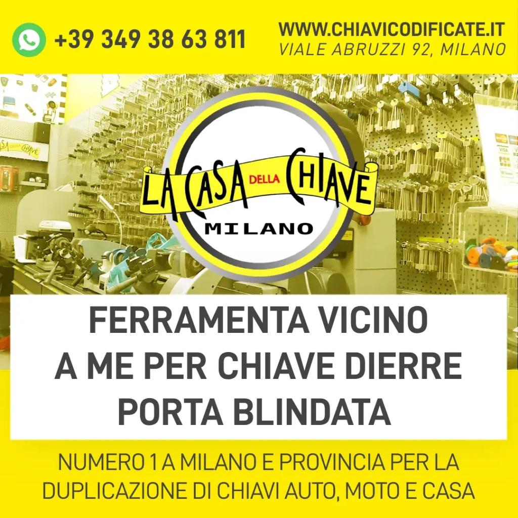FERRAMENTA VICINO A ME PER CHIAVE DIERRE PORTA BLINDATA