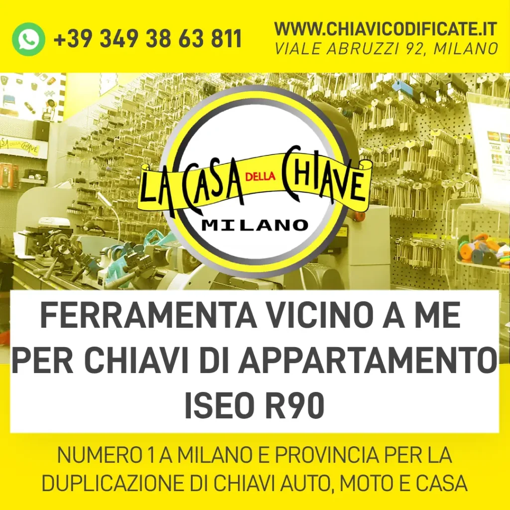 FERRAMENTA VICINO A ME PER CHIAVI DI APPARTAMENTO ISEO R90
