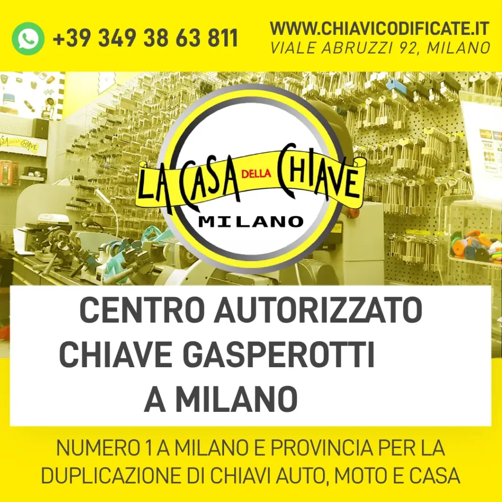 CENTRO AUTORIZZATO CHIAVE GASPEROTTI A MILANO
