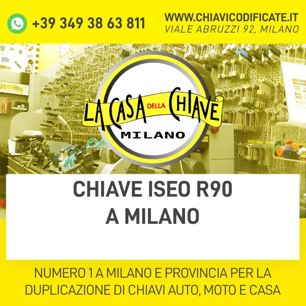 CHIAVE ISEO R90 A MILANO