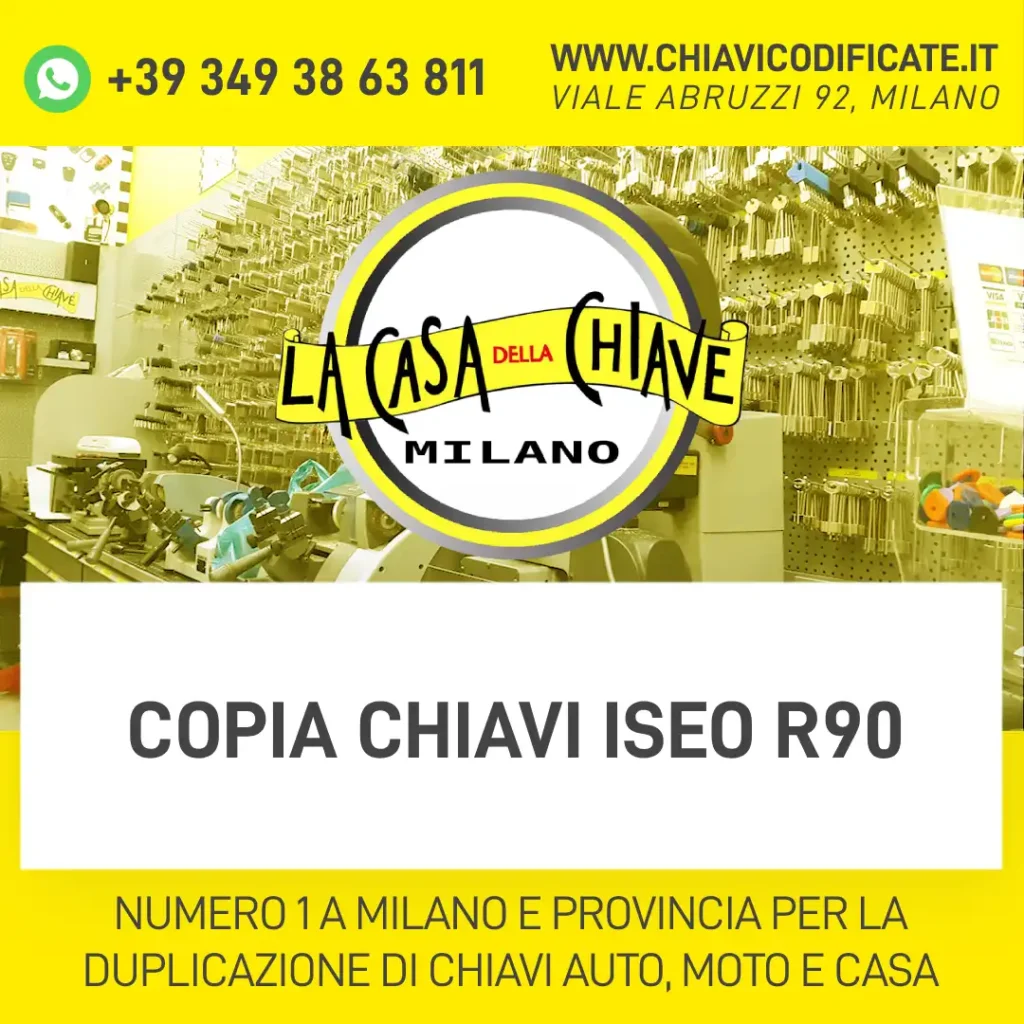 COPIA CHIAVI ISEO R90