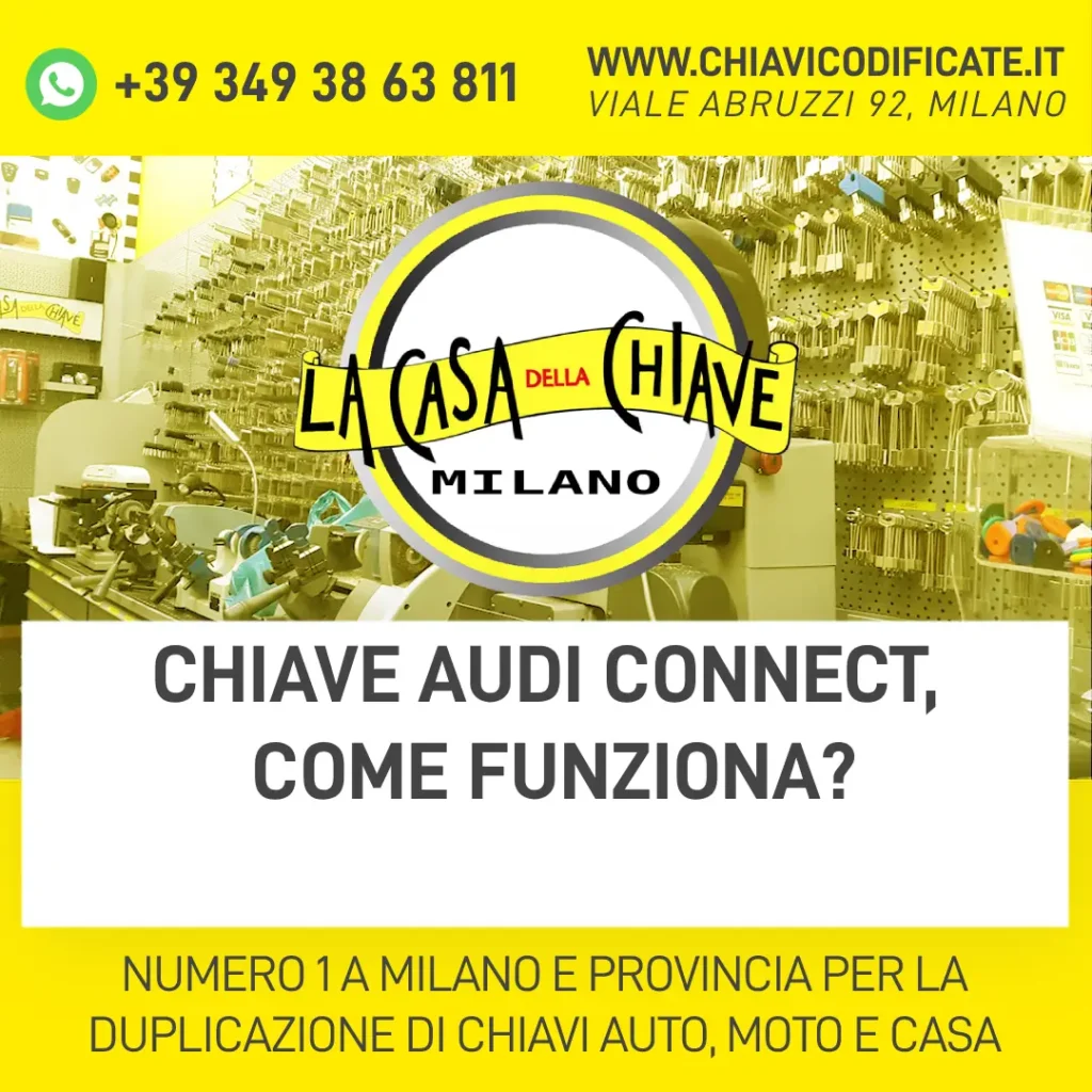 Chiave Audi Connect, come funziona