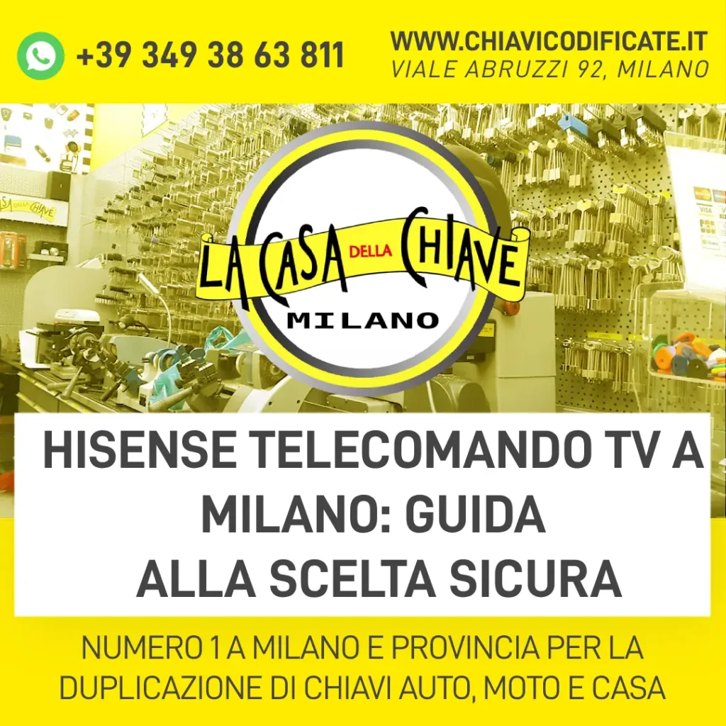 Hisense telecomando TV a Milano guida alla scelta sicura