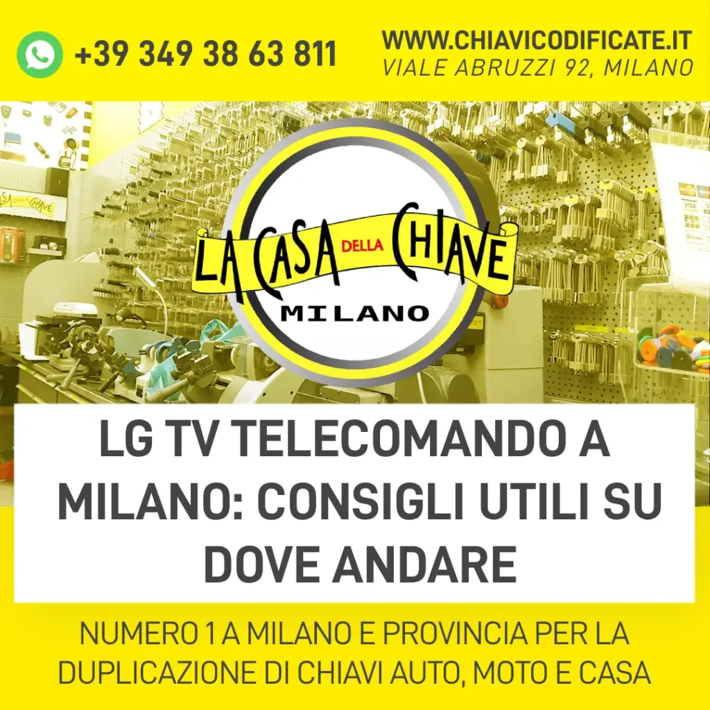 LG TV telecomando a Milano consigli utili su dove andare