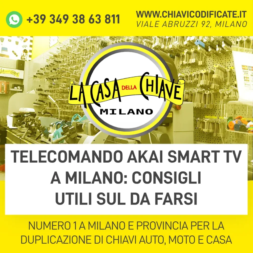 Telecomando Akai Smart TV a Milano consigli utili sul da farsi
