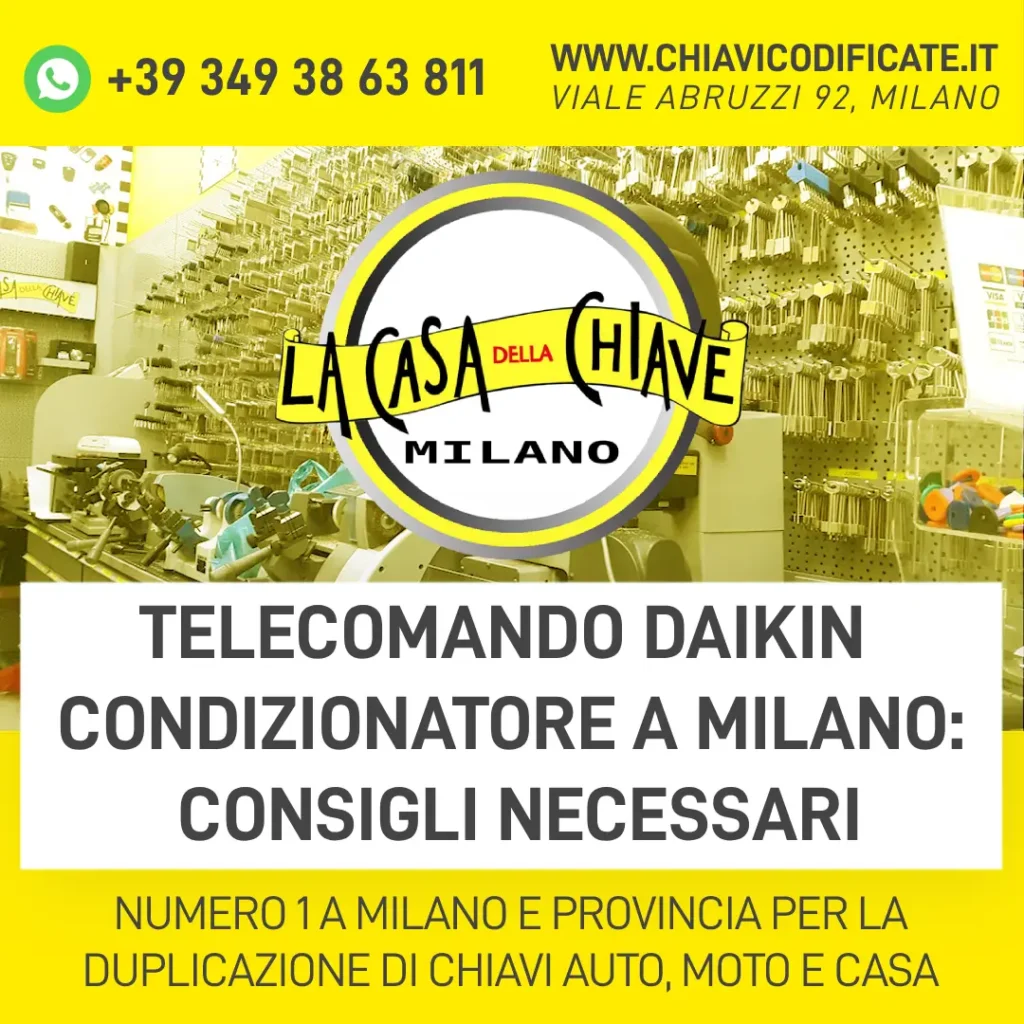 Telecomando Daikin condizionatore a Milano consigli necessari