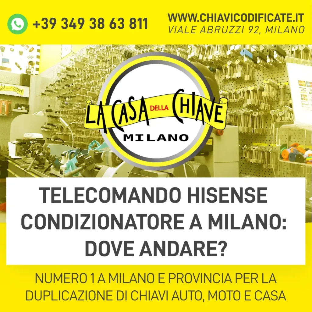 Telecomando Hisense condizionatore a Milano dove andare