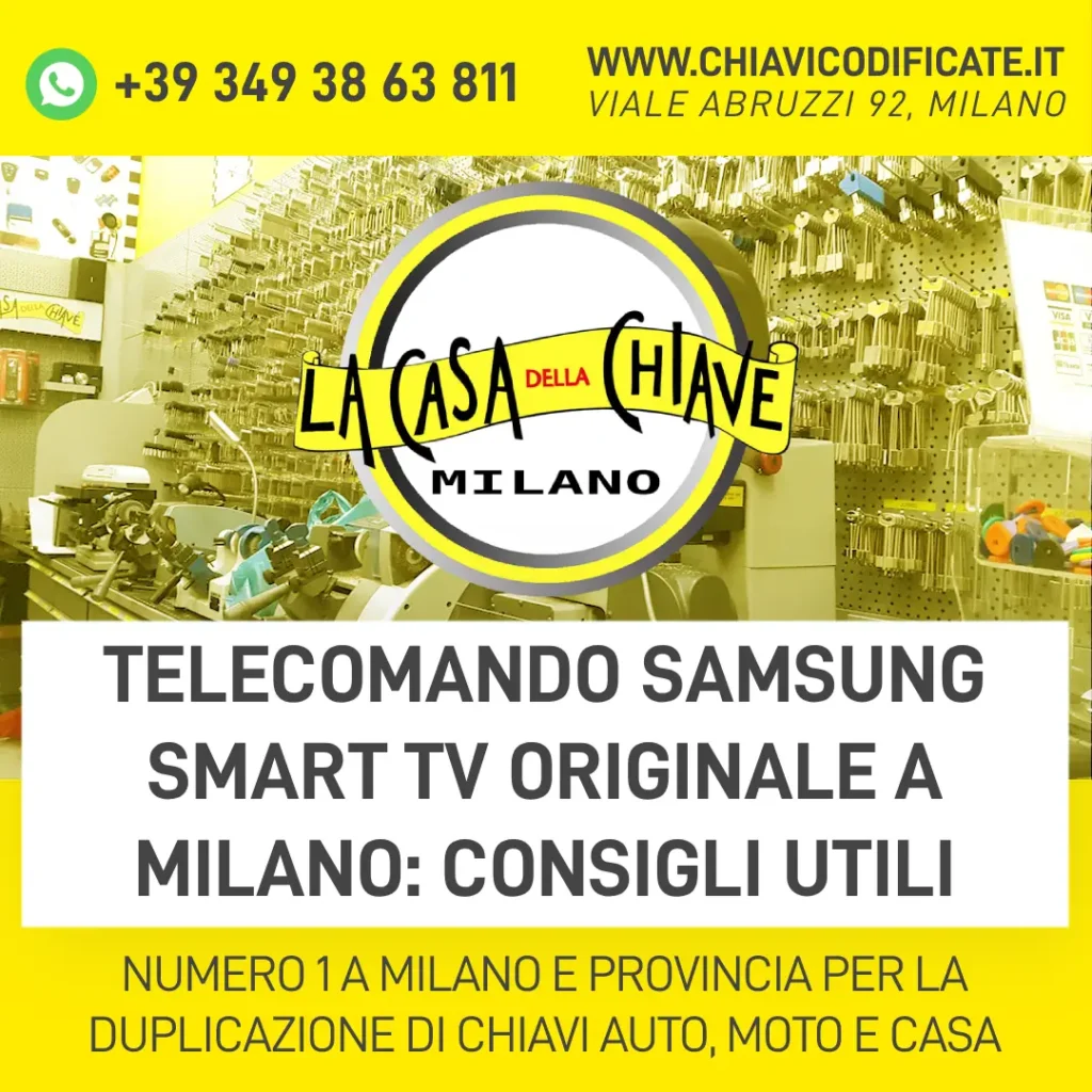 Telecomando Samsung Smart TV originale a Milano consigli utili
