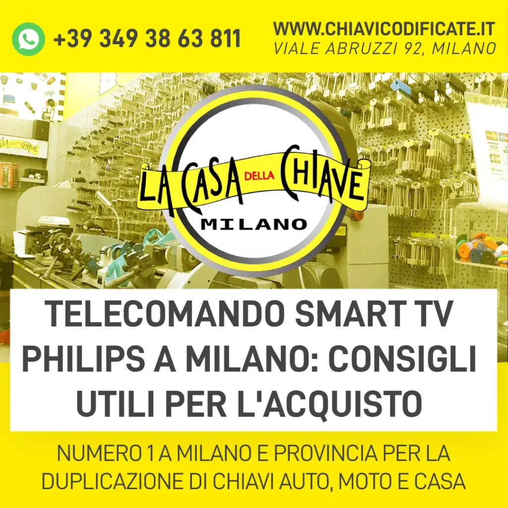Telecomando Smart TV Philips a Milano consigli utili per l'acquisto
