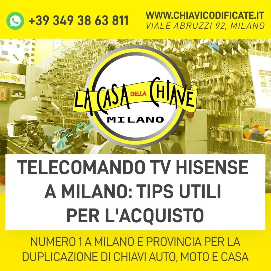 Telecomando TV Hisense a Milano tips utili per l'acquisto