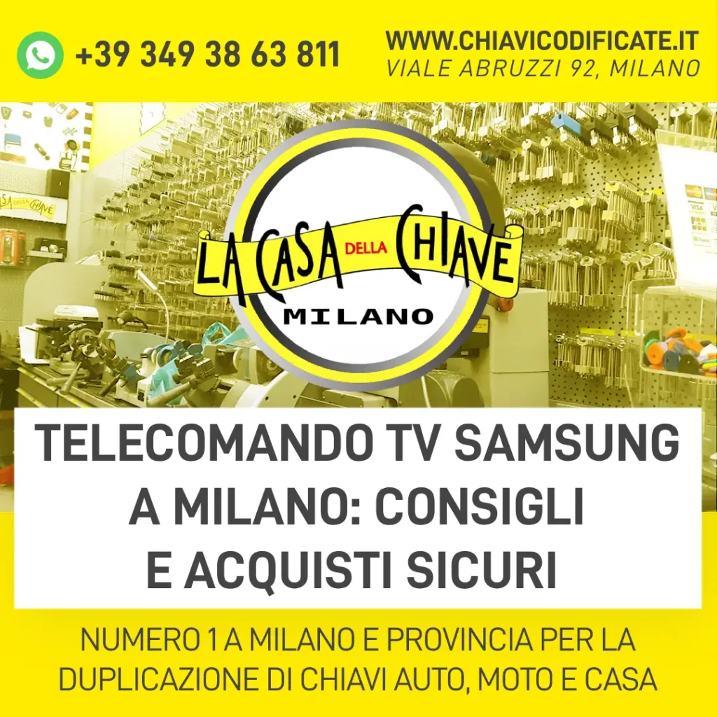 Telecomando TV Samsung a Milano consigli e acquisti sicuri