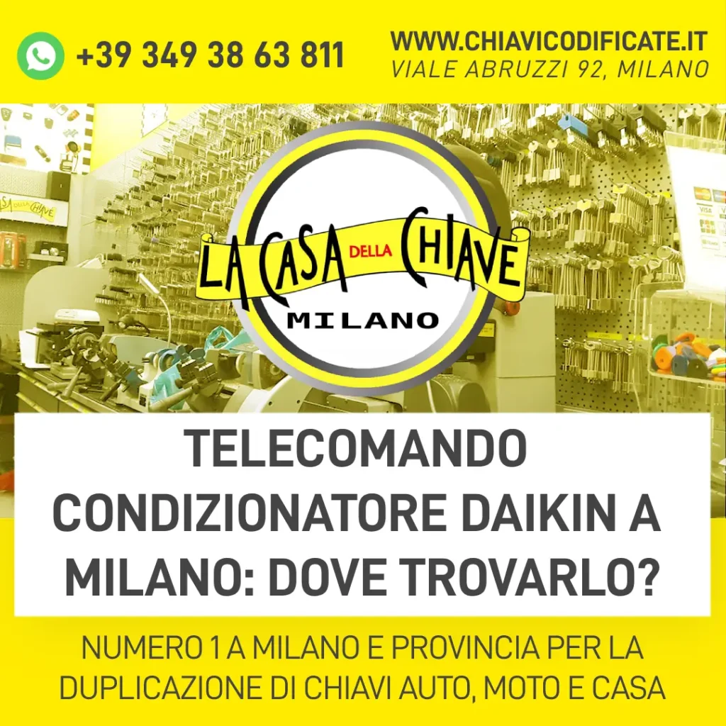 Telecomando condizionatore Daikin a Milano dove trovarlo