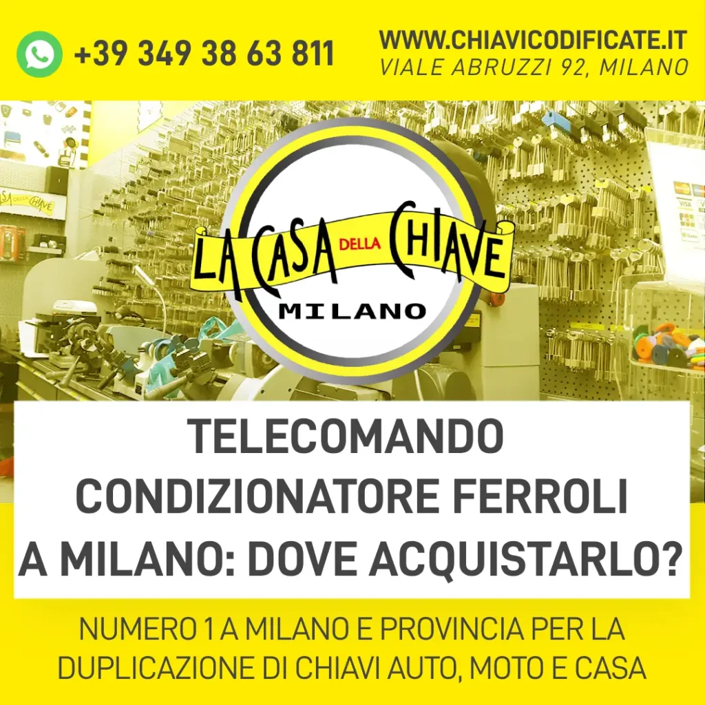 Telecomando condizionatore Ferroli a Milano dove acquistarlo