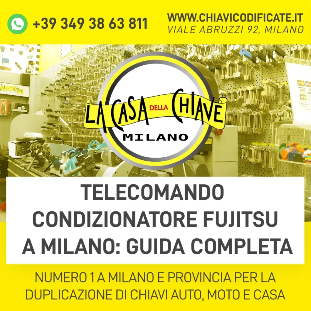 Telecomando condizionatore Fujitsu a Milano guida completa