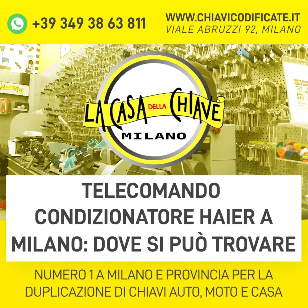 Telecomando condizionatore Haier a Milano dove si può trovare