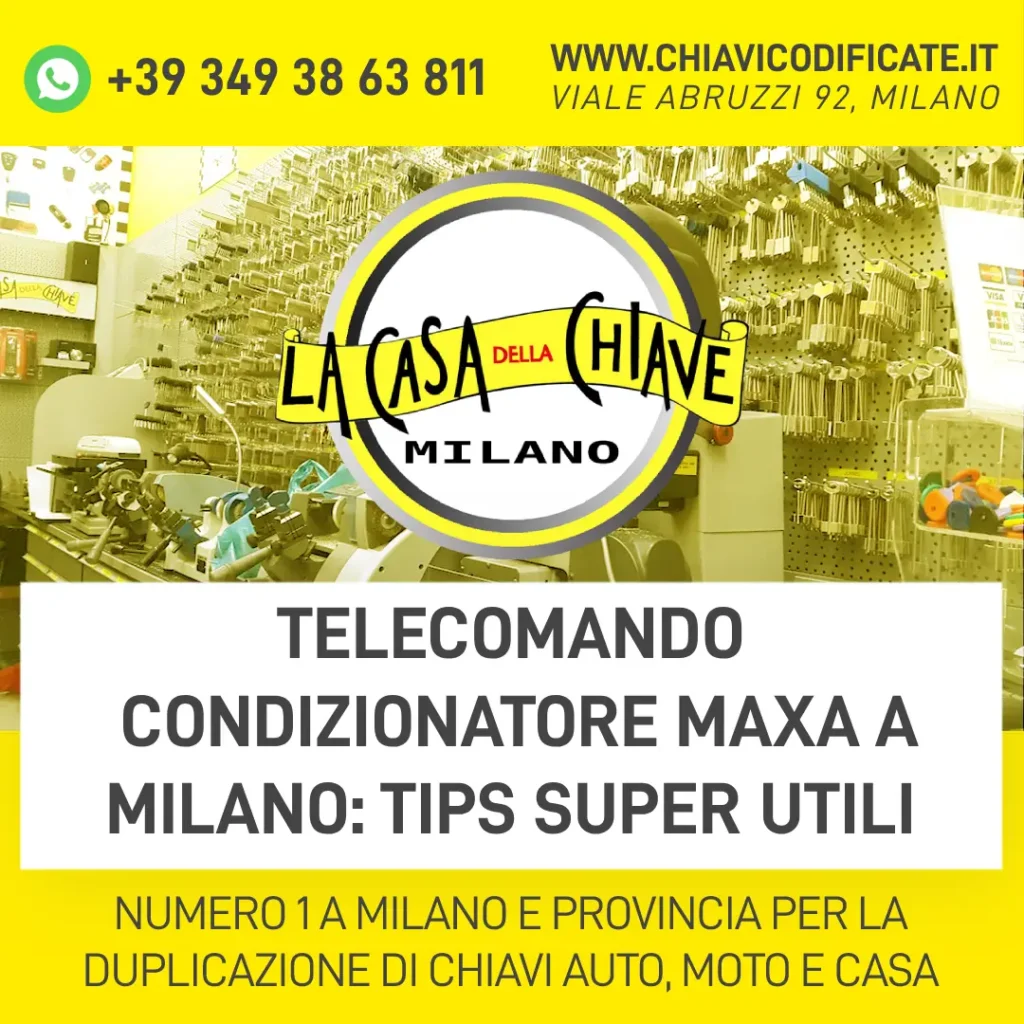 Telecomando condizionatore Maxa a Milano tips super utili