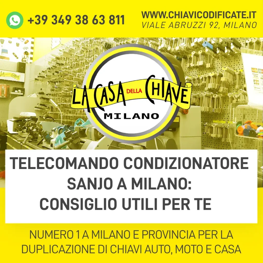 Telecomando condizionatore Sanjo a Milano consiglio utili per te