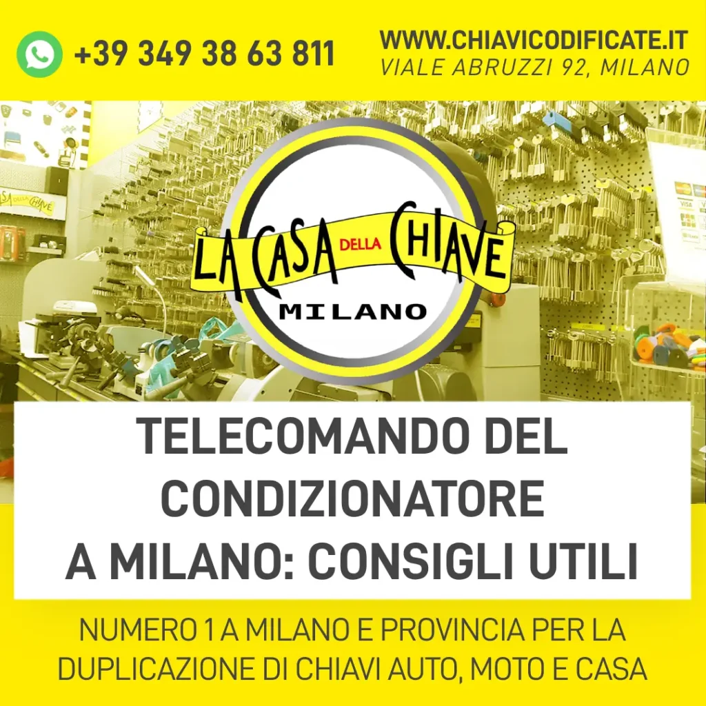 Telecomando del condizionatore a Milano consigli utili