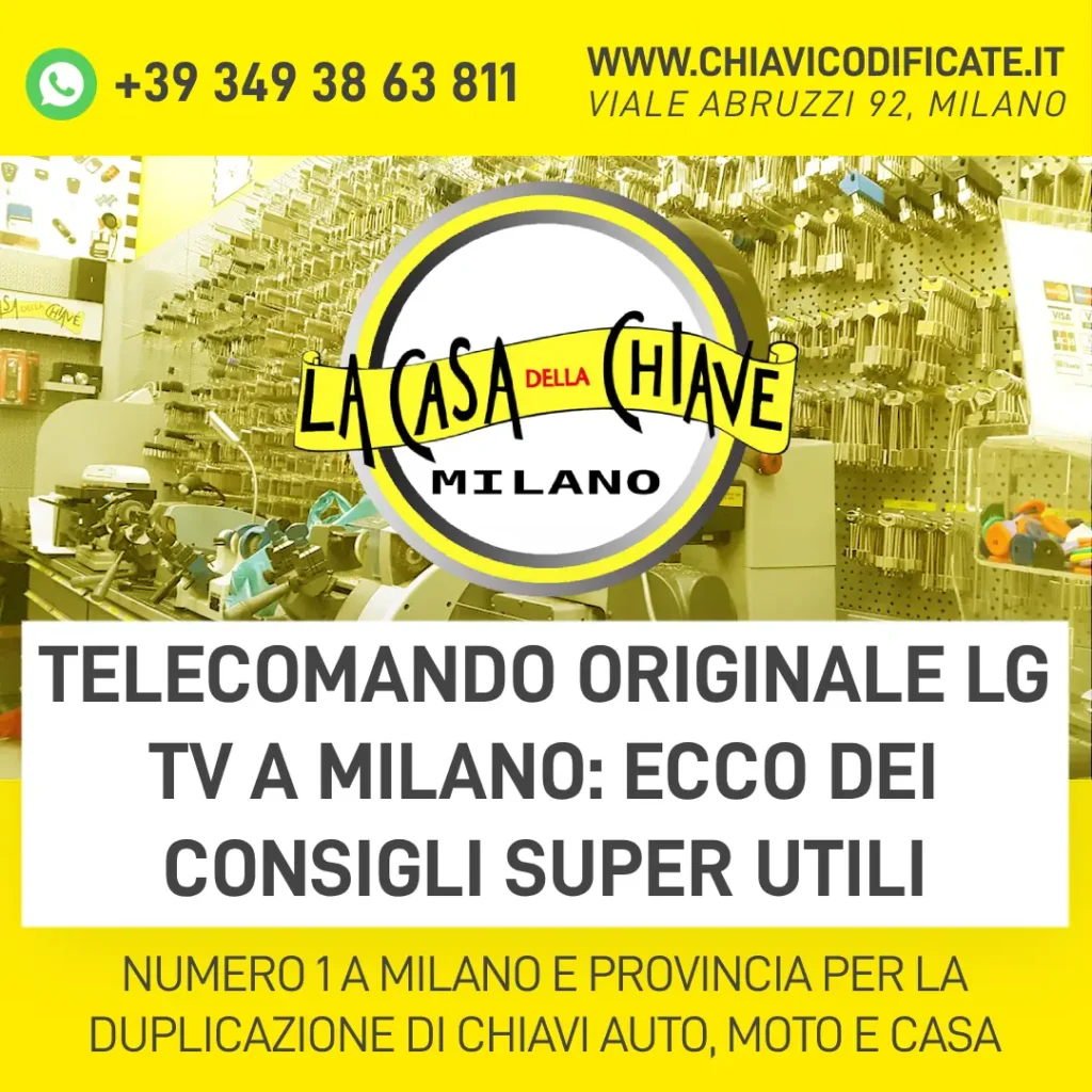 Telecomando originale LG TV a Milano ecco dei consigli super utili