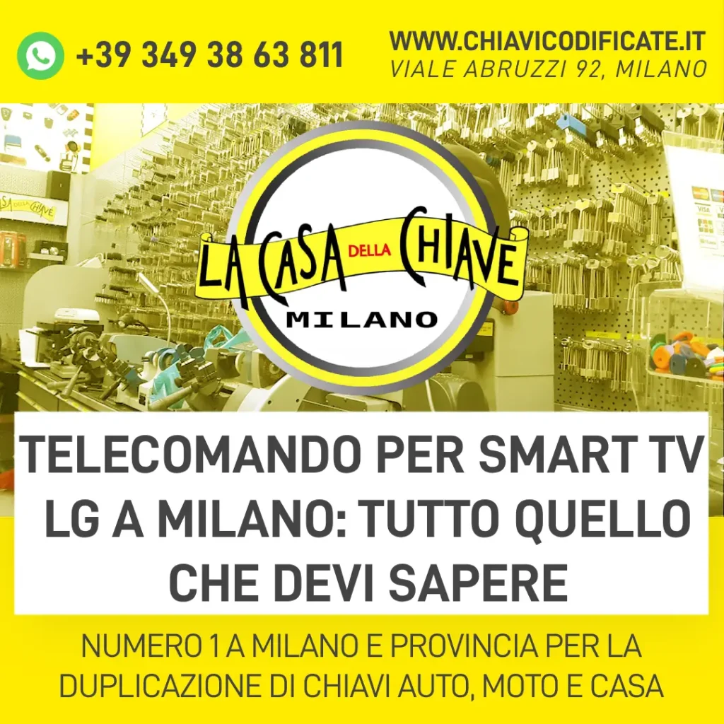 Telecomando per Smart TV LG a Milano tutto quello che devi sapere