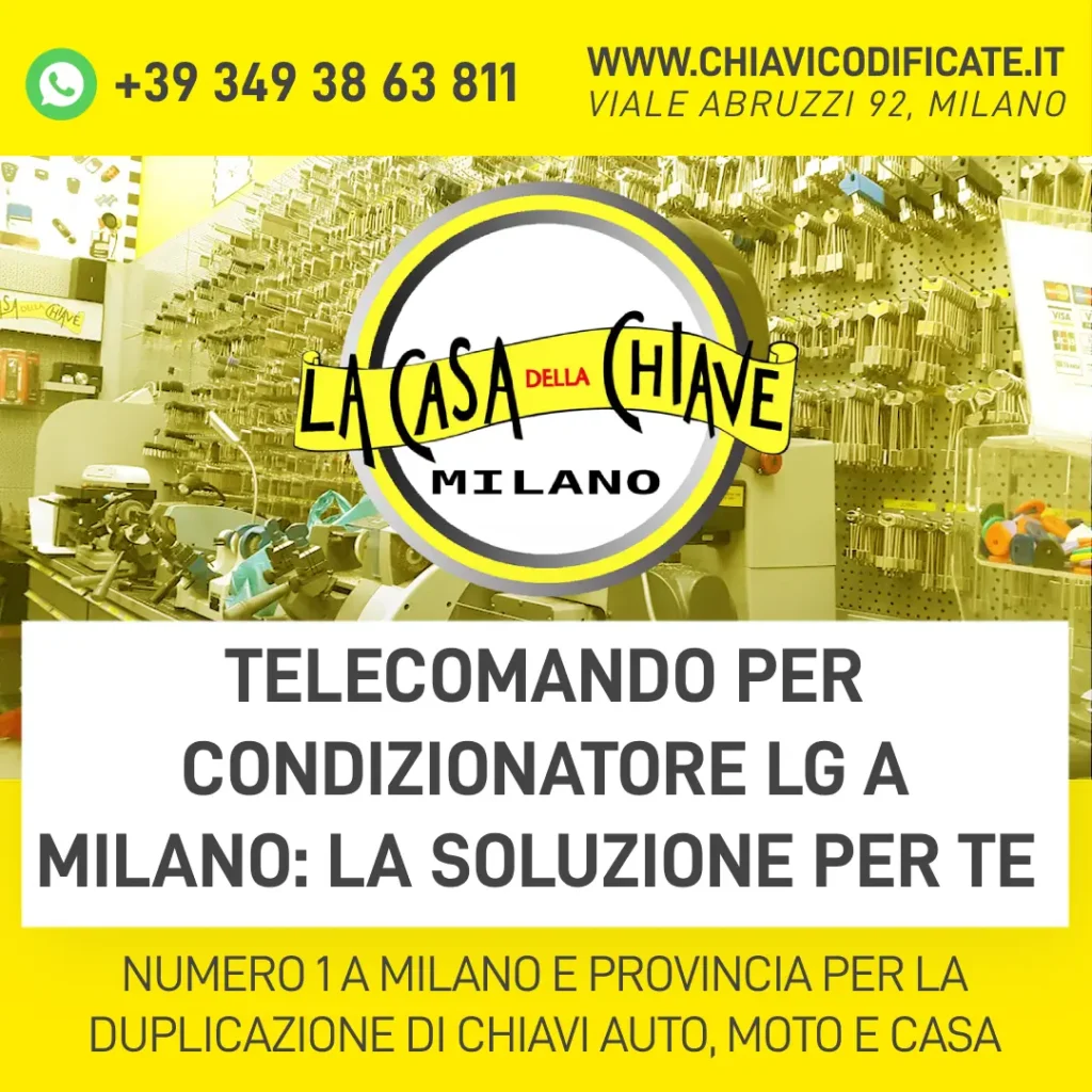 Telecomando per condizionatore LG a Milano la soluzione per te