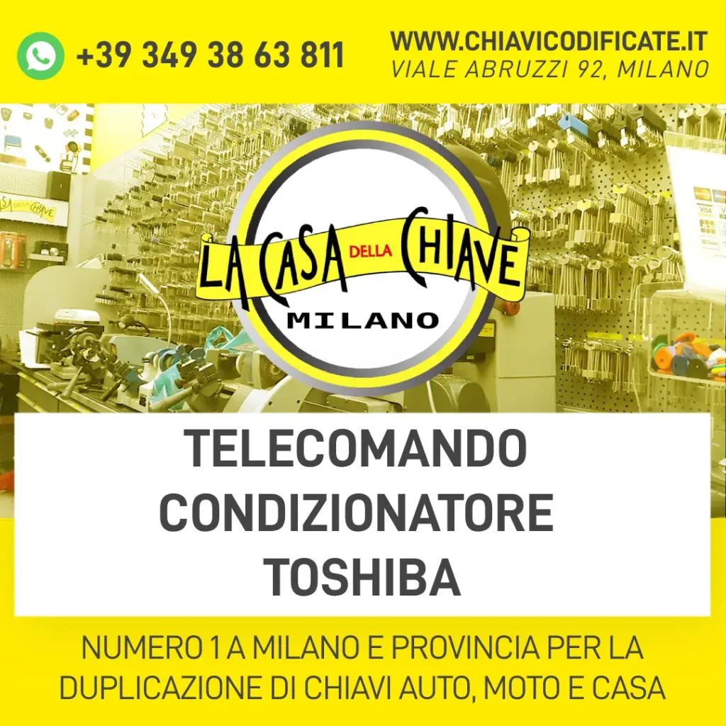 Telecomando condizionatore Toshiba a Milano: dove andare?