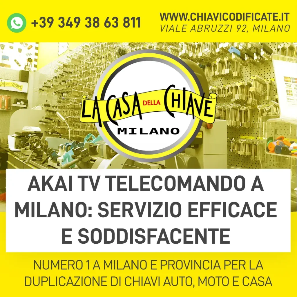 Akai tv telecomando a Milano servizio efficace e soddisfacente