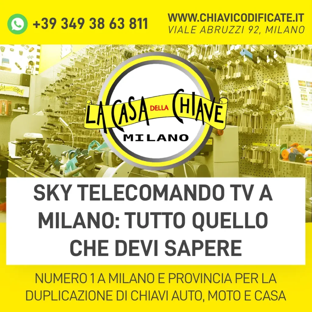 Sky telecomando TV a Milano tutto quello che devi sapere