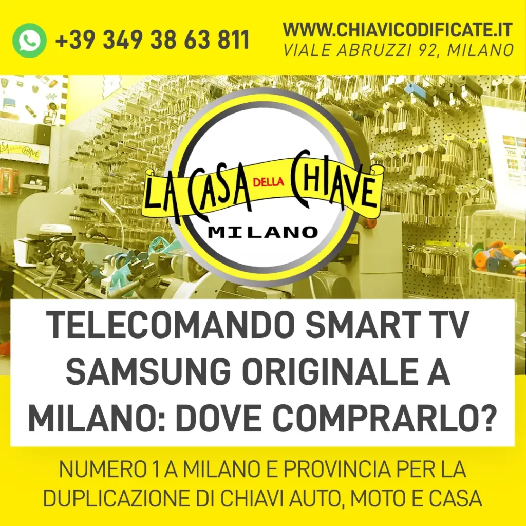 Telecomando Smart TV Samsung originale a Milano dove comprarlo