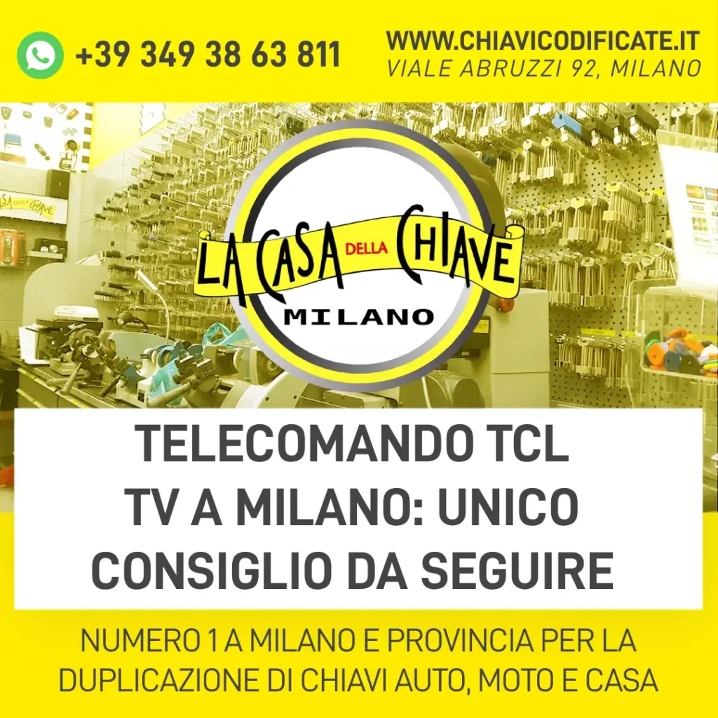 Telecomando TCL Tv a Milano unico consiglio da seguire