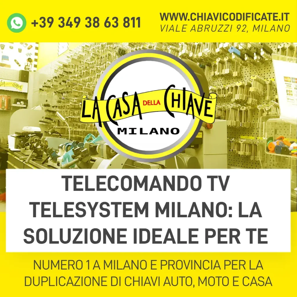 Telecomando TV Telesystem Milano la soluzione ideale per te
