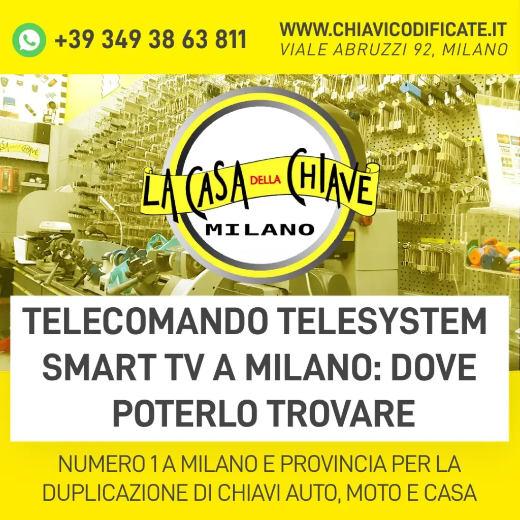Telecomando Telesystem smart tv a Milano dove poterlo trovare