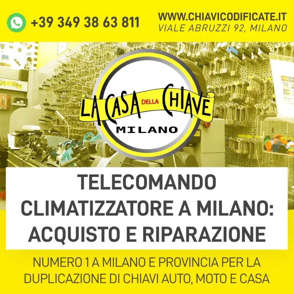 Telecomando climatizzatore a Milano acquisto e riparazione