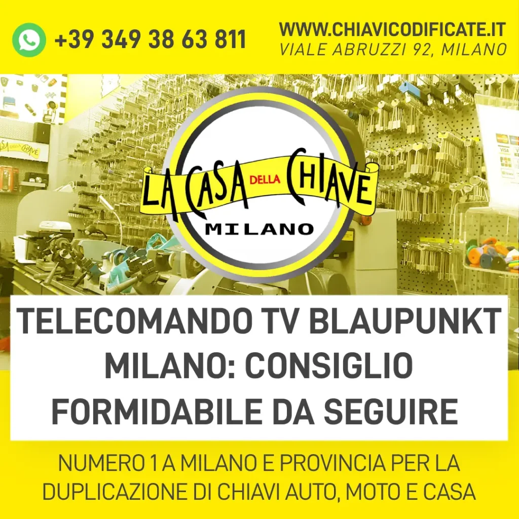 Telecomando tv Blaupunkt Milano consiglio formidabile da seguire