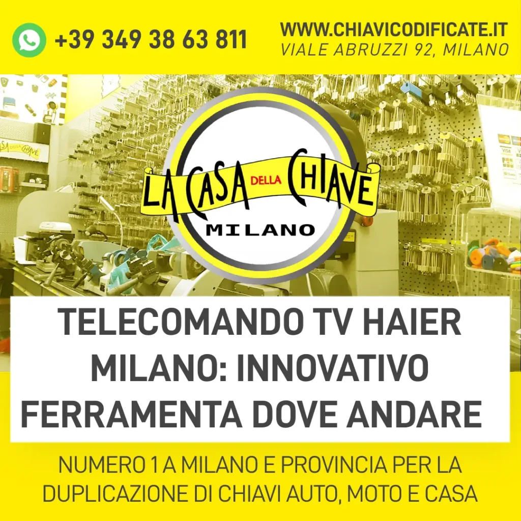 Telecomando tv Haier Milano innovativo ferramenta dove andare