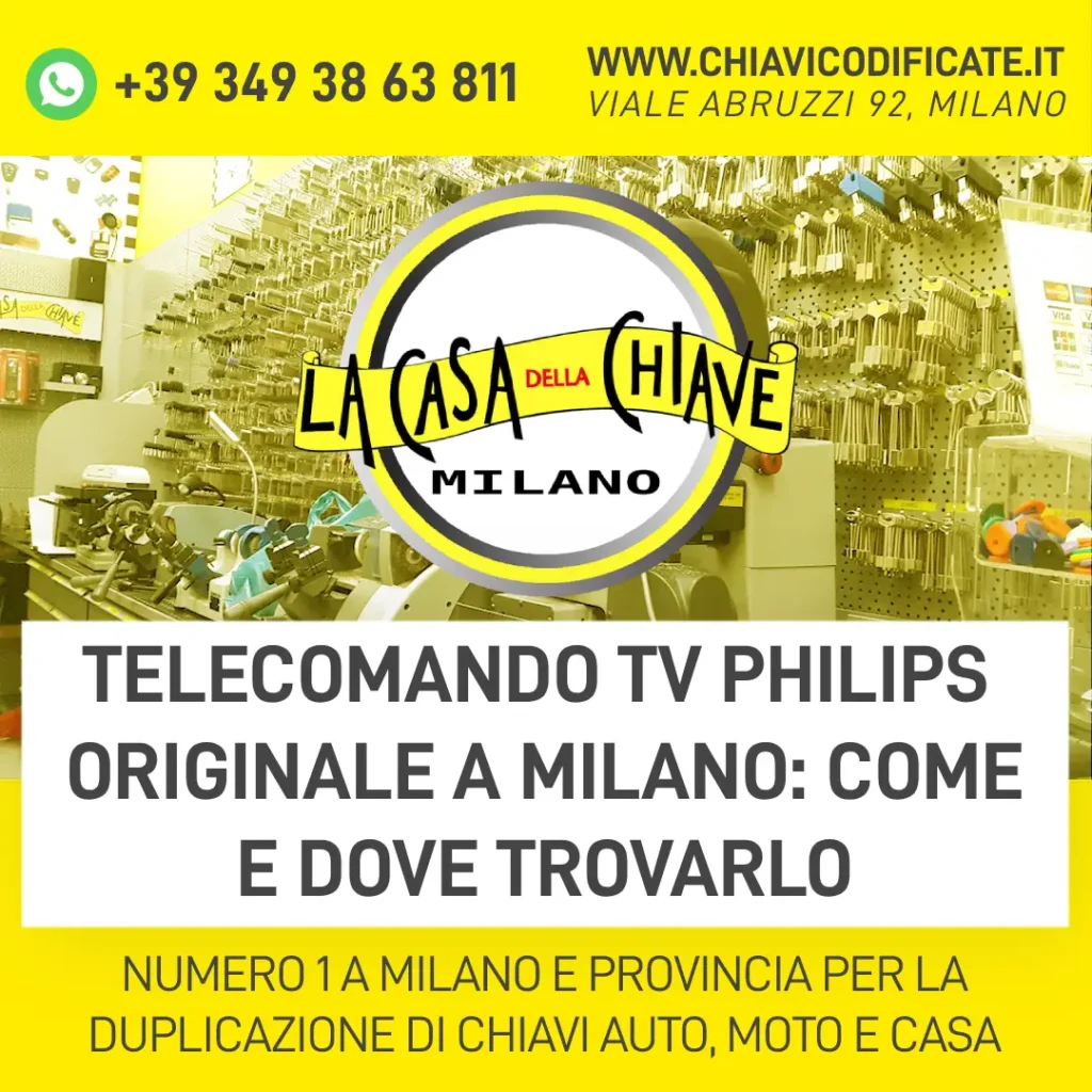 Telecomando tv Philips originale a Milano come e dove trovarlo