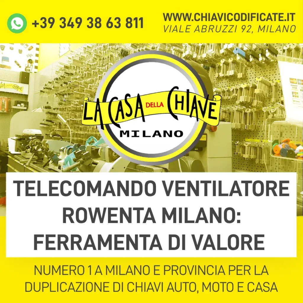 Telecomando ventilatore Rowenta Milano ferramenta di valore