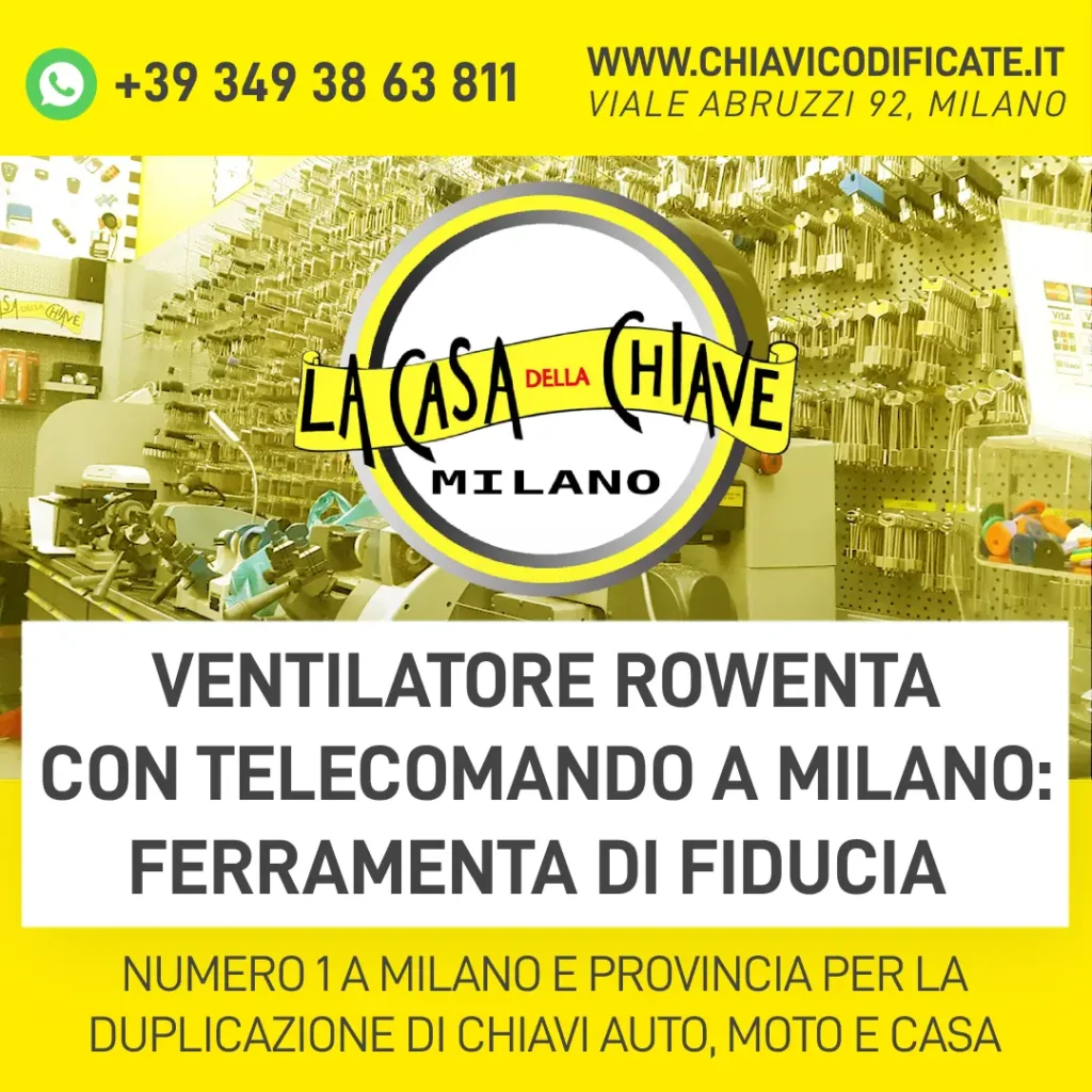 Ventilatore Rowenta con telecomando a Milano ferramenta di fiducia