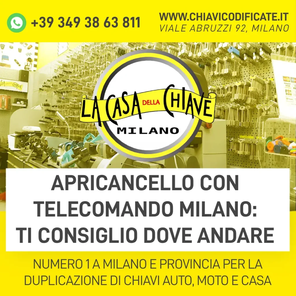 Apricancello con telecomando Milano: ti consiglio dove andare