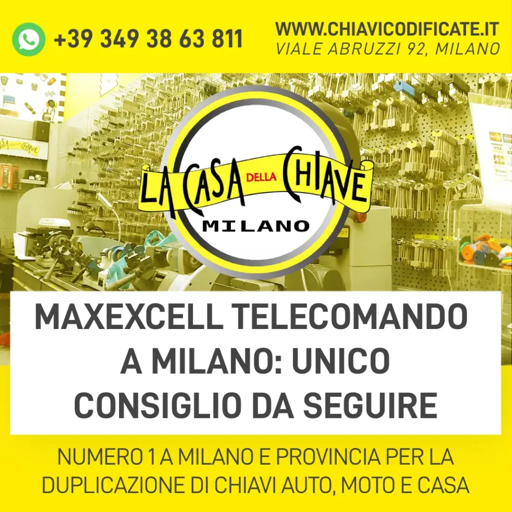 Maxexcell telecomando a Milano unico consiglio da seguire
