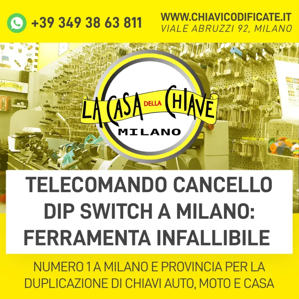 Telecomando cancello dip switch a Milano ferramenta infallibile