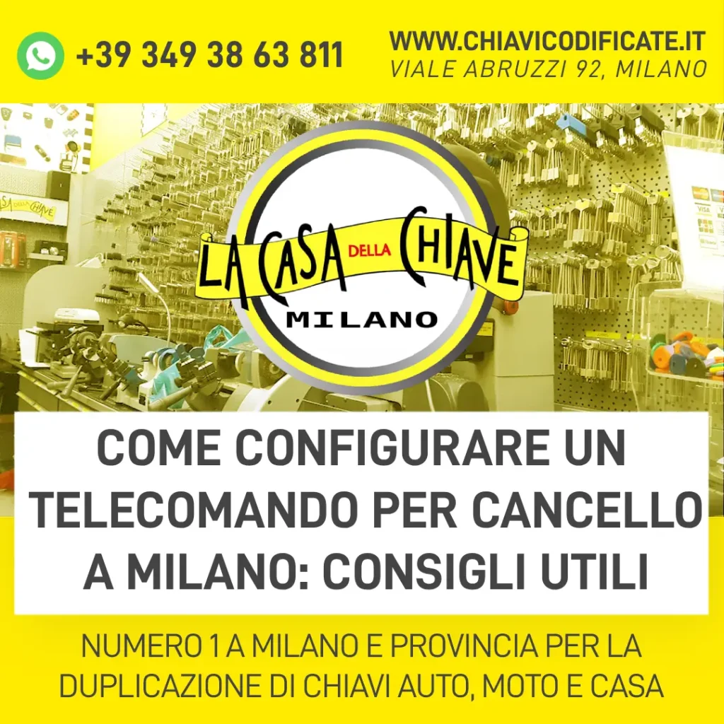 Come configurare un telecomando per cancello a Milano: consigli utili