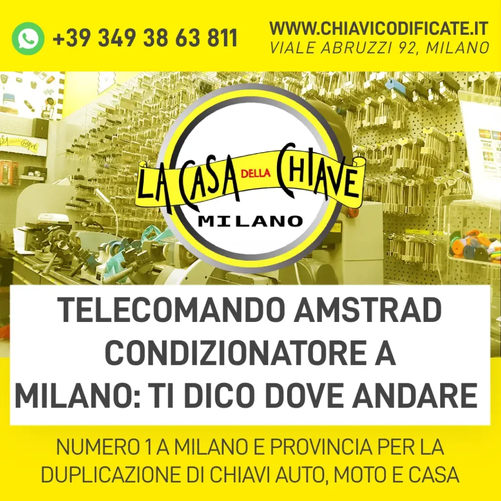 Telecomando Amstrad condizionatore a Milano ti dico dove andare