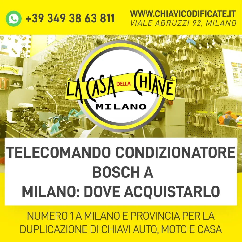 Telecomando condizionatore Bosch a Milano dove acquistarlo