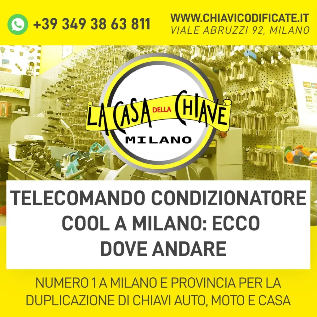 Telecomando condizionatore Cool a Milano ecco dove andare