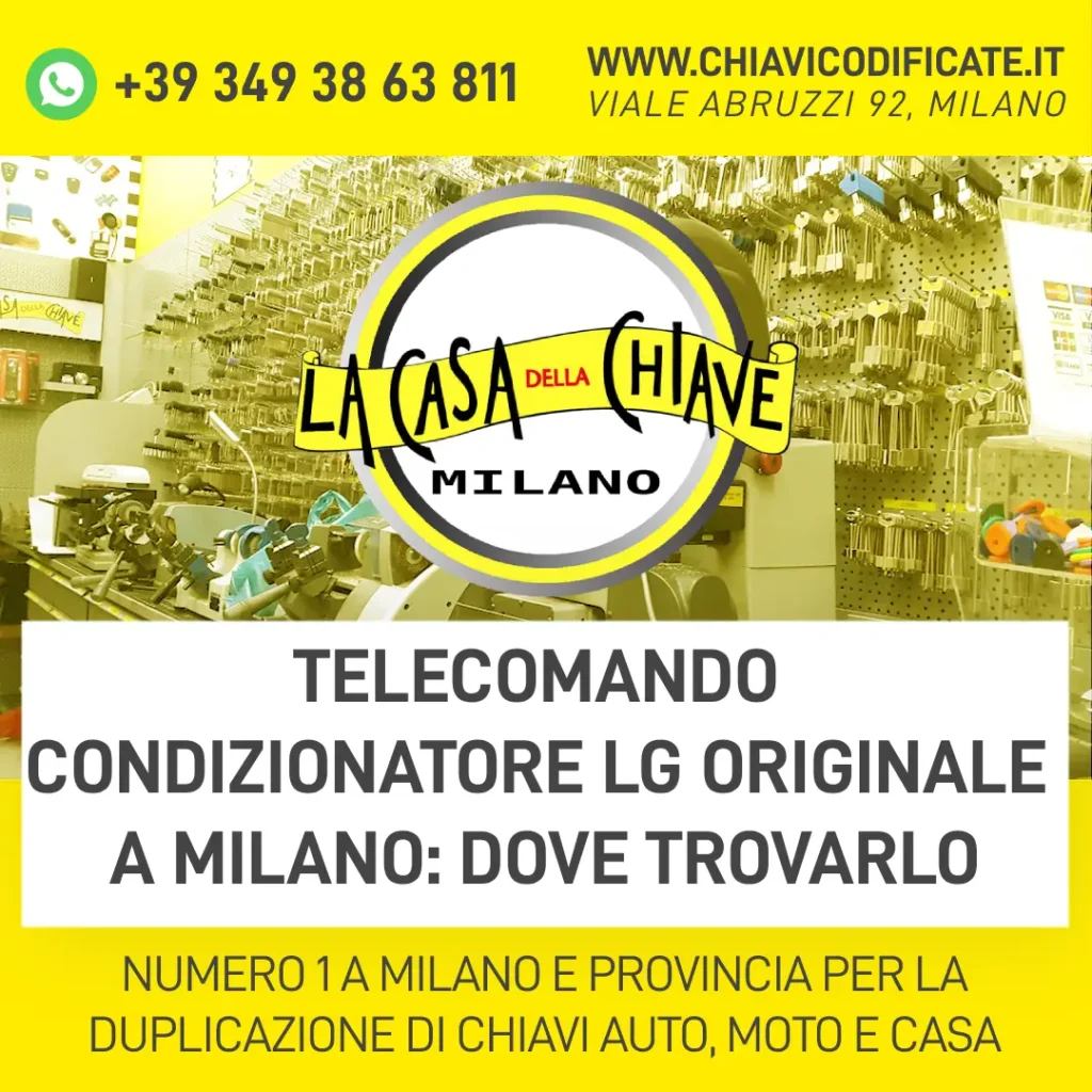 Telecomando condizionatore LG originale a Milano dove trovarlo