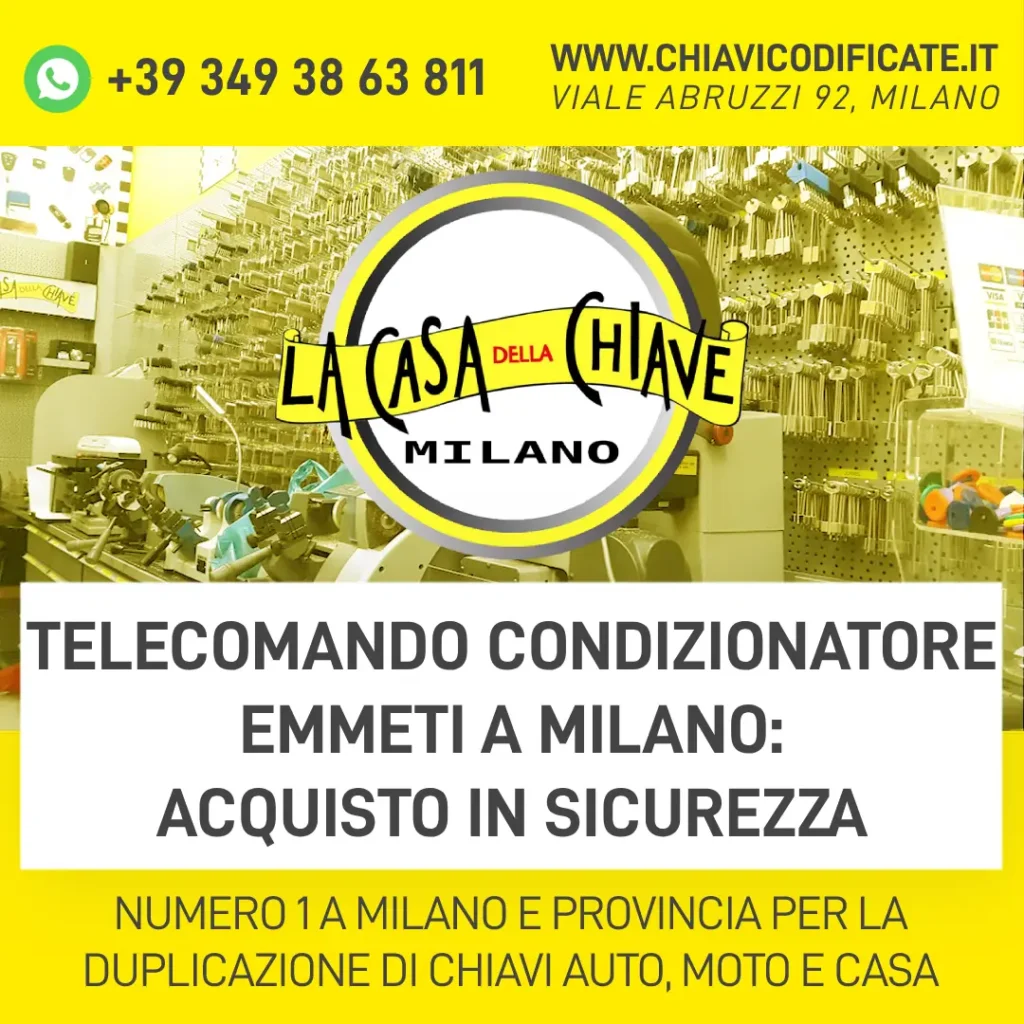 Telecomando condizionatore emmeti a Milano acquisto in sicurezza