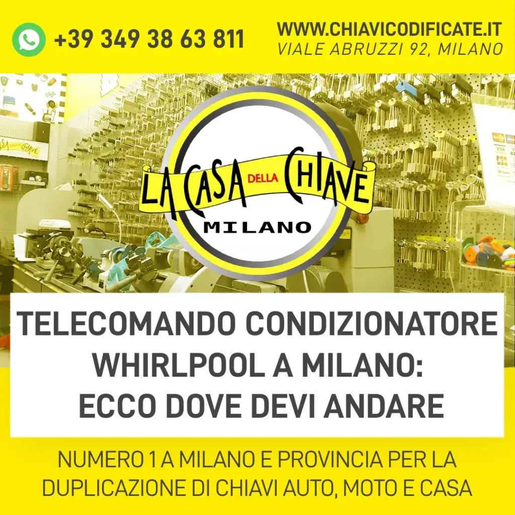 Telecomando condizionatore whirlpool a Milano ecco dove devi andare