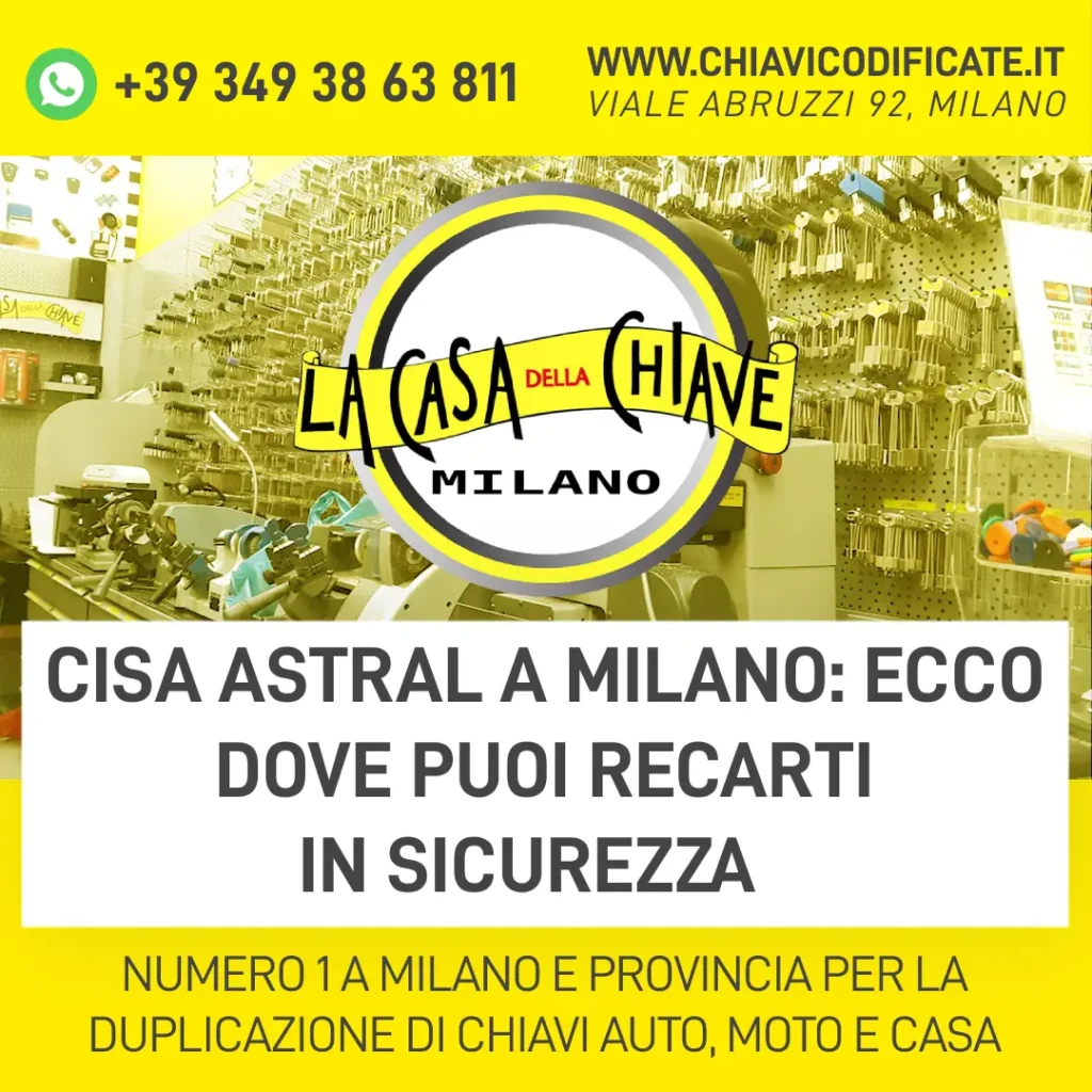 Cisa Astral a Milano ecco dove puoi recarti in sicurezza