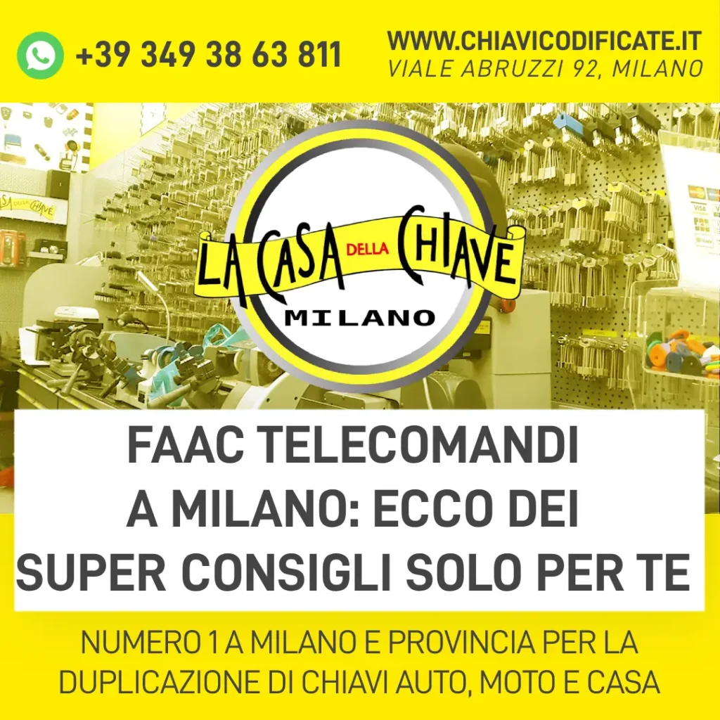 Faac telecomandi a Milano ecco dei super consigli solo per te